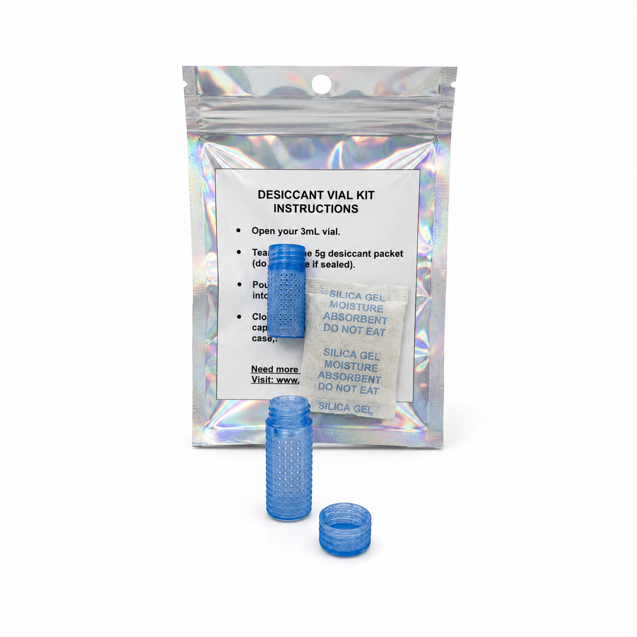 Glp1 Vial Supplies Holder 3mL Peptide Desiccant Vial Kit –