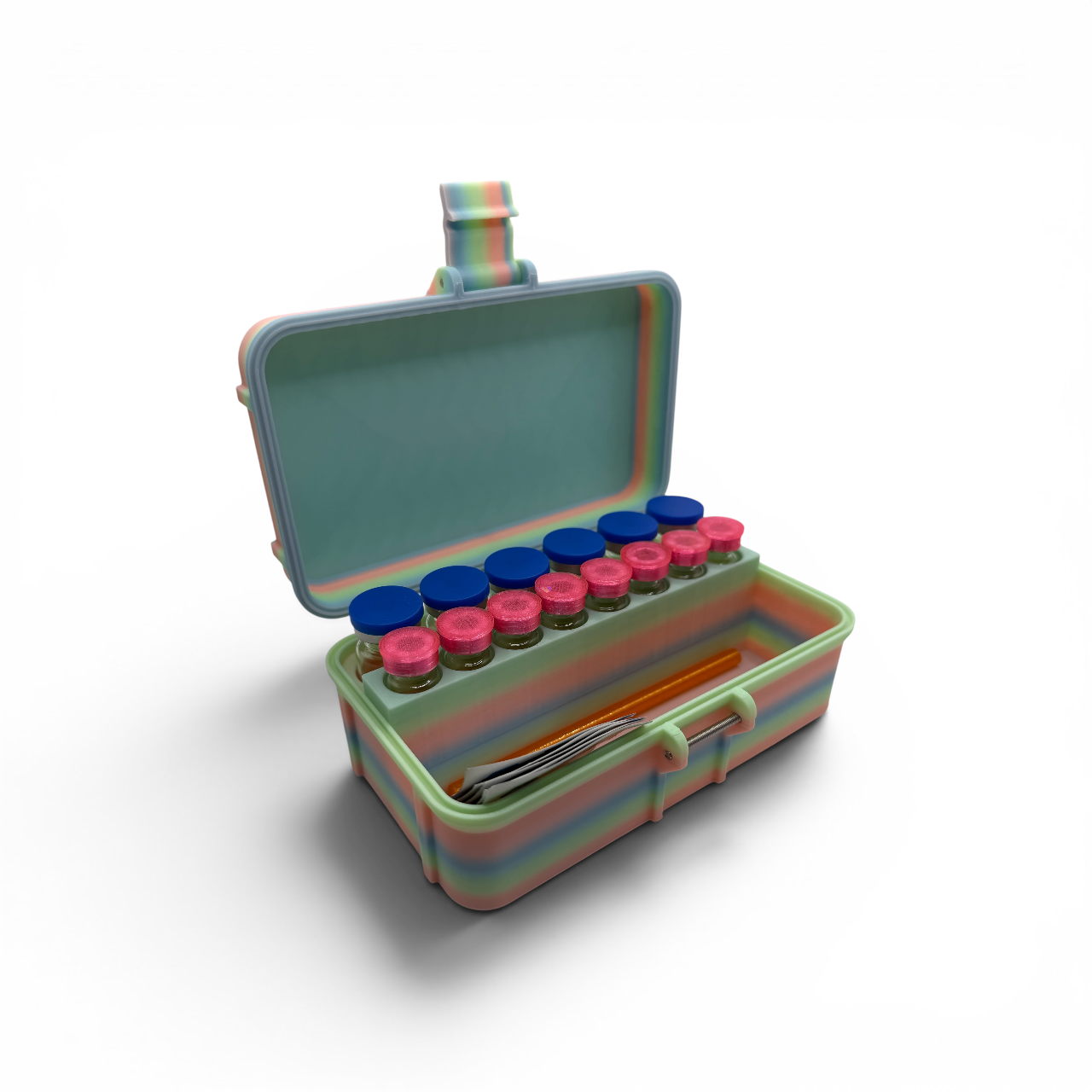 3mL/10mL Peptide Storage Case Plus Accessories. 3x10mL 8x 3mL