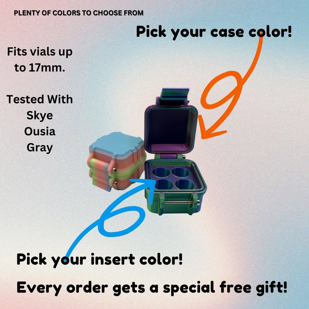 5ml Peptide Storage Box ( 5ml x 4 ) Compounded Medication Storage, GLP1  Safe Fridge Storage, Tirzepatide Storage
