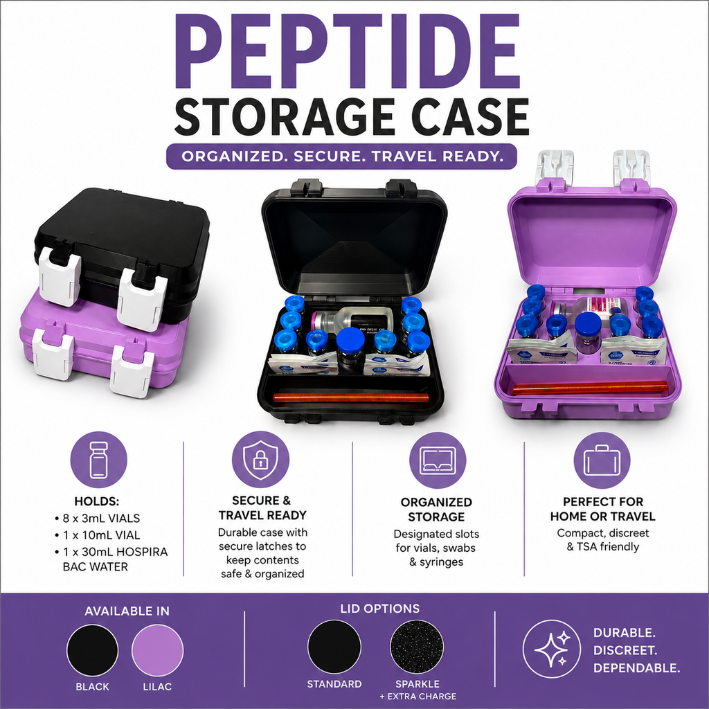Mini Vault Peptide Storage Container 3mL/10mL + Bac