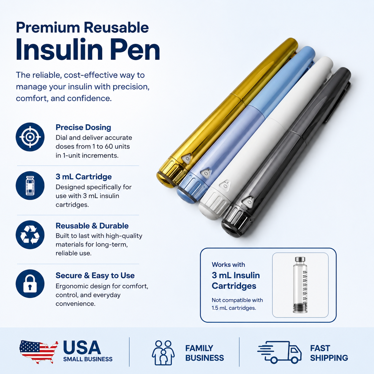 Peptide Pen v4 - Reusable Peptide Pen