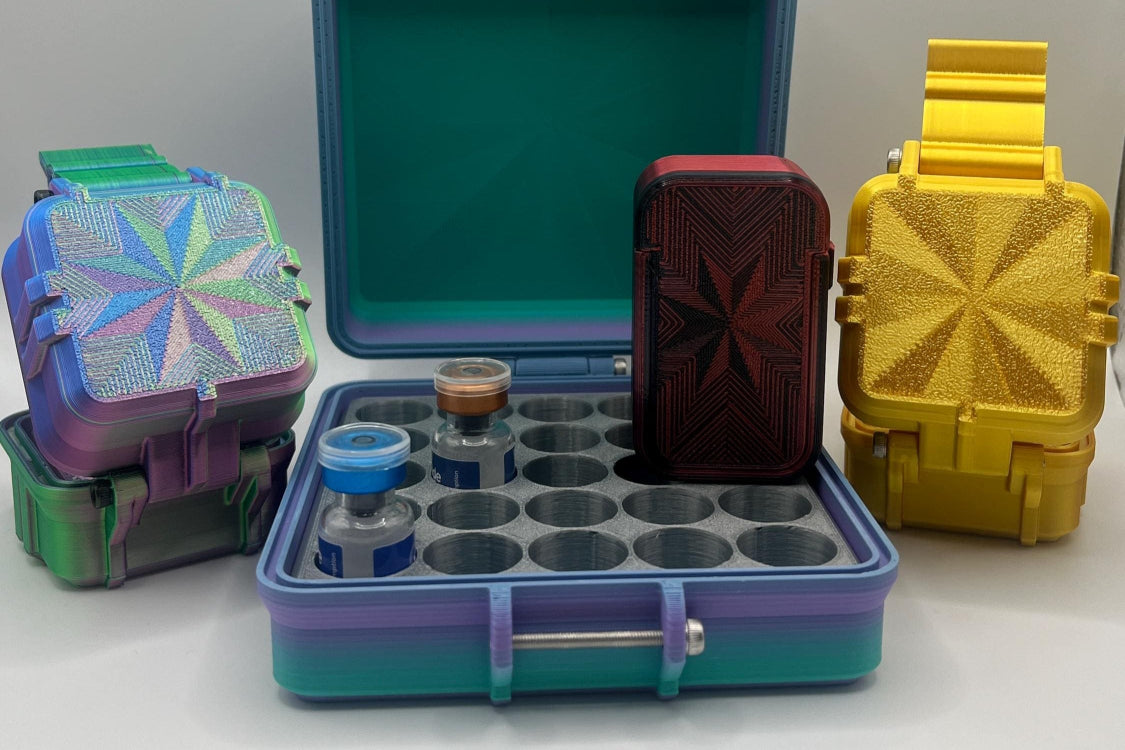 3ml Peptide Storage Box, multiple sizes and colors.